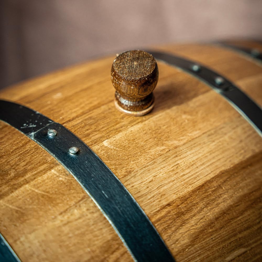 Barril de envejecimiento personalizado de alta calidad, diseño de letra, barril de madera de roble personalizado, perfecto para whisky, bourbon,