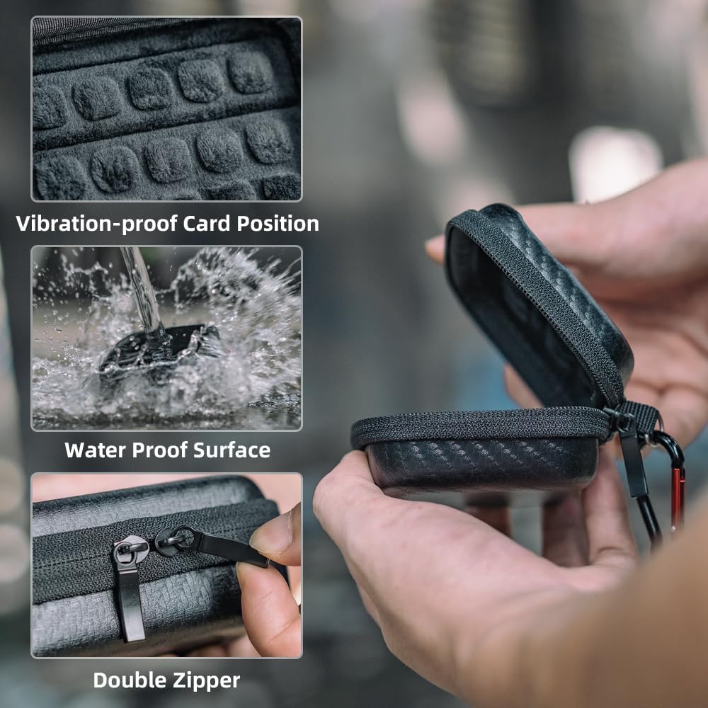 SUREWO Mini Pro estuche de transporte para GoPro, funda rígida de almacenamiento de viaje para Hero 121110987654, DJI Osmo Action 43, AKASO, cámara