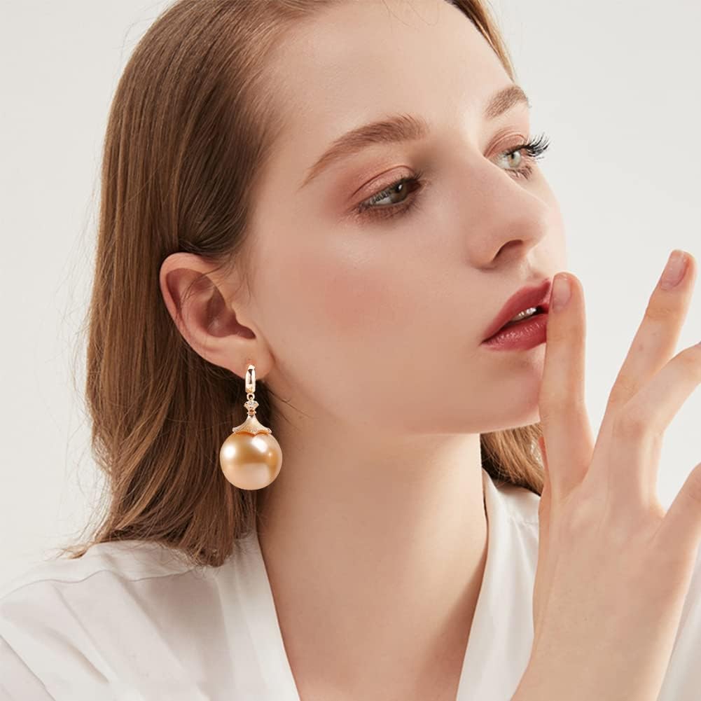 BENECREAT 16 piezas de aretes chapados en oro de 18 quilates, gancho de latón con bucles verticales, 40 tuercas de plástico para joyería de madre,