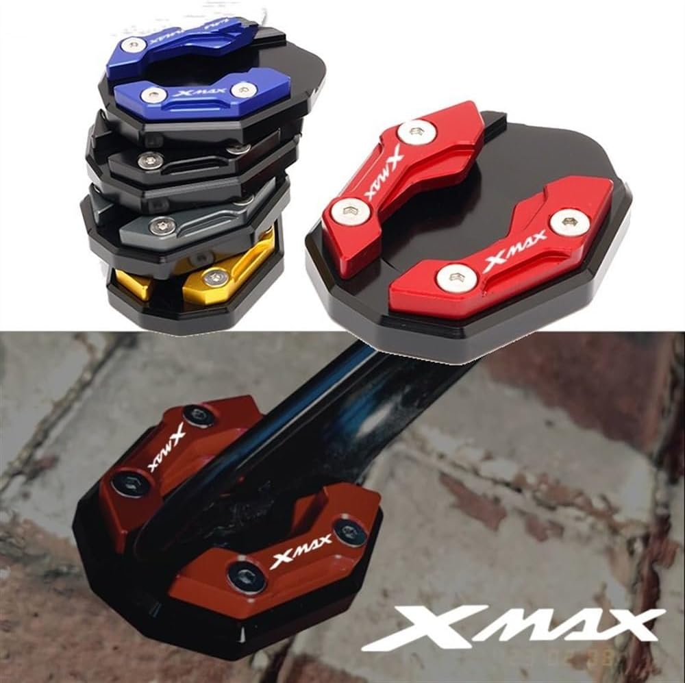 OVINDA Motorcycle Side Bracket for Ya&ma&ha XAMX300 Xmax 300 X-MAX 350 2015-2021 2020 2019 Motorcycle Kickstand Side Stand Enlarge Foot Extension