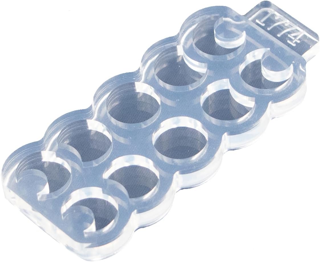 Moldes para aretes de forma redonda y forma de luna pequeña, molde de silicona para aretes de bricolaje, aretes de oreja, colgantes, manualidades de