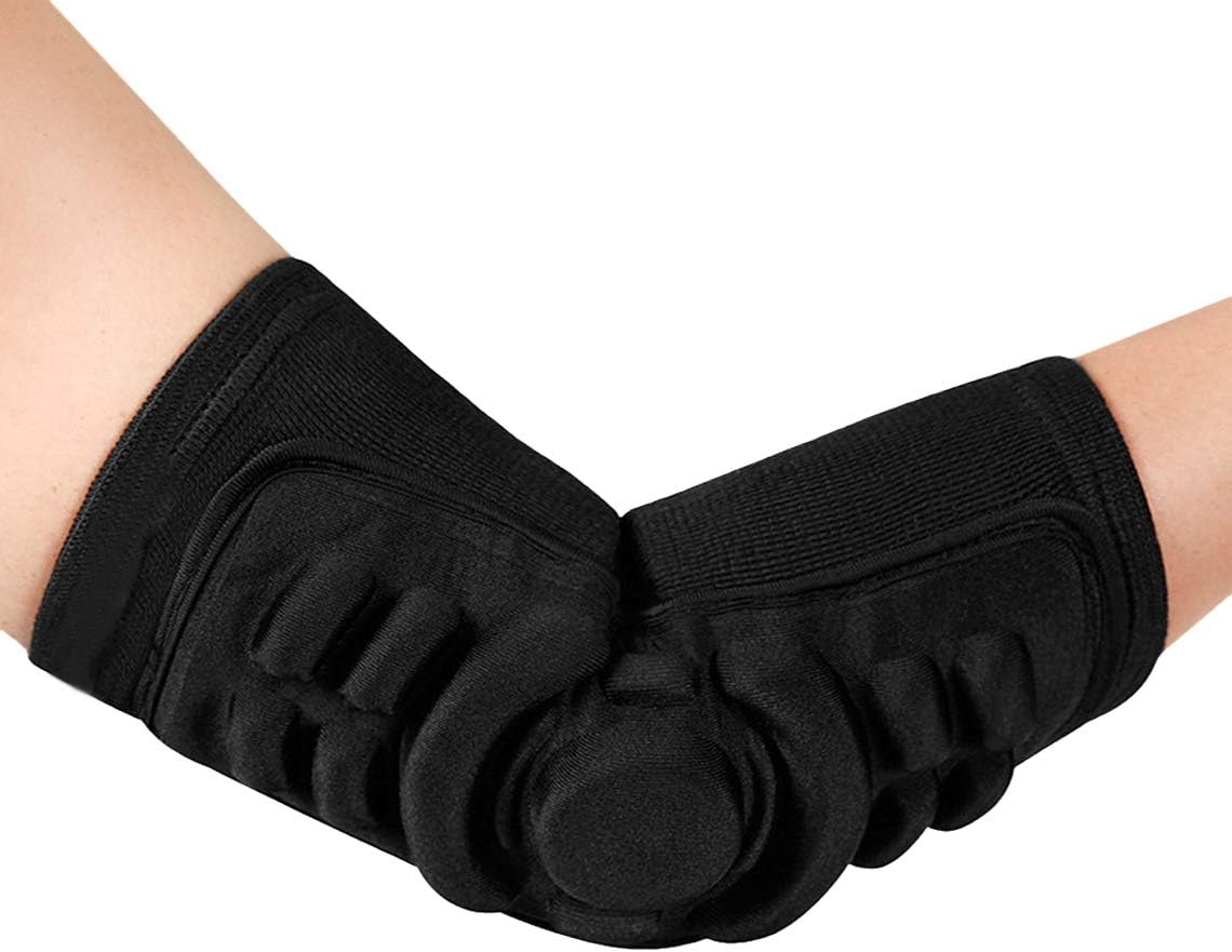 Codera deportiva para mujer y hombre, protectores de apoyo transpirable, protector de manga de compresión de gel de silicona, coderas de brazo para