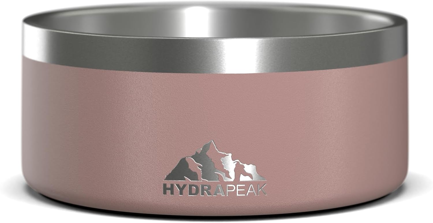 Hydrapeak Cuenco para perro, acero inoxidable antideslizante, cuenco para agua para perros, cuencos de comida para perros, plato de tamaño grande,