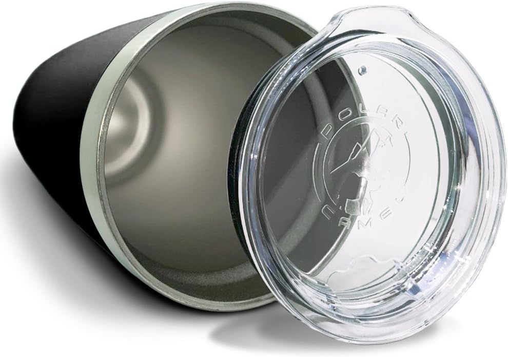 LaserGram Vaso aislado al vacío de 20 onzas, piña, grabado personalizado incluido (negro)
