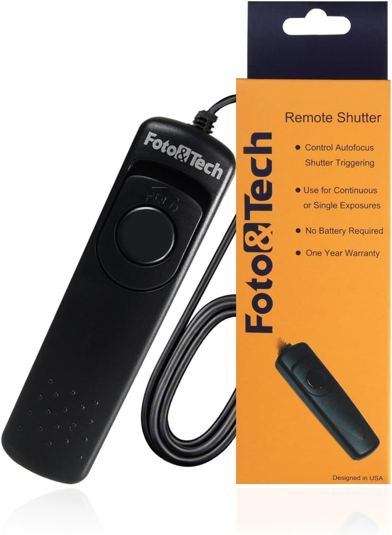 FotoTech CS-205 – control remoto con cable para PENTAX 645Z, 645D, K3, K5, K5 II, K30, K50, K500, K7, K110D, K100D, K100D Super, K200D, K10D, K20D