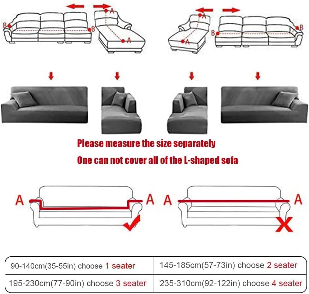 Funda de terciopelo para sofá en forma de L, 1, 2, 3, 4 plazas, funda elástica para sofá seccional, protector de muebles antideslizante para niños,