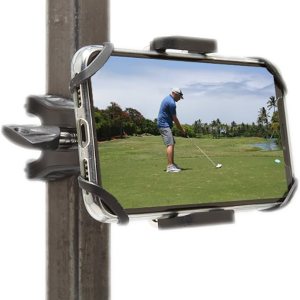 Golf Gadgets – Sistema de grabación de swing Soporte para carrito de golf o carrito de tracción para teléfono inteligente. Compatible con iPhones, Golf Gadgets – Sistema de grabación de swing Soporte para carrito de golf o carrito de tracción para teléfono inteligente. Compatible con iPhones,