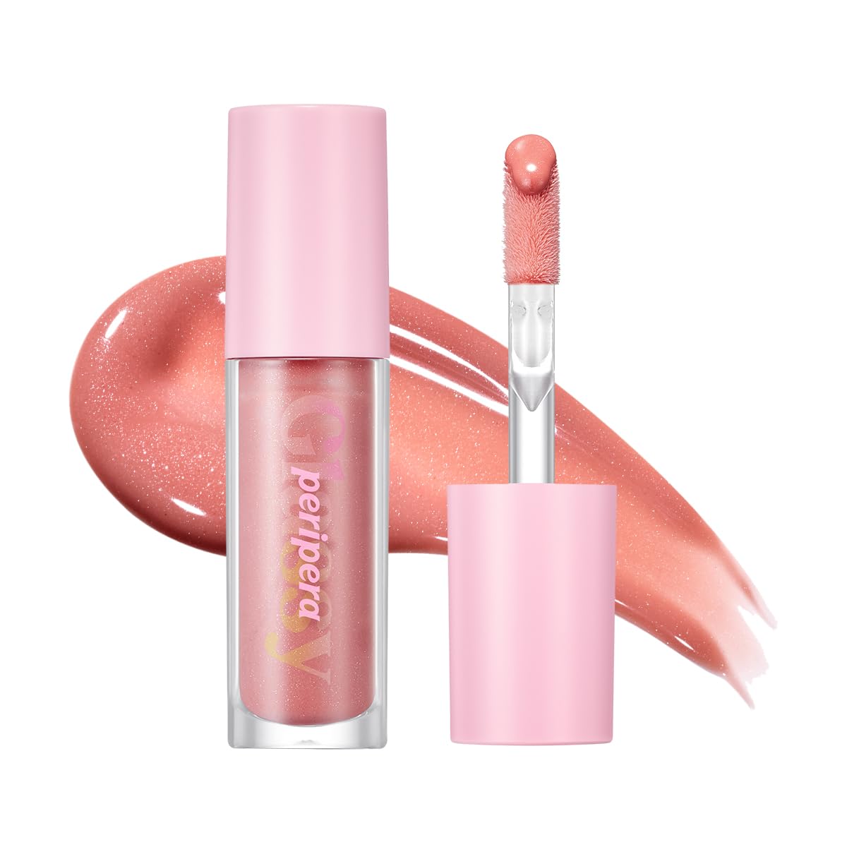 Peripera Ink Glasting Lip Gloss  Antiadherente, alto brillo, varita 4XL para una fácil aplicación, labios cómodos, regordetes, de aspecto más