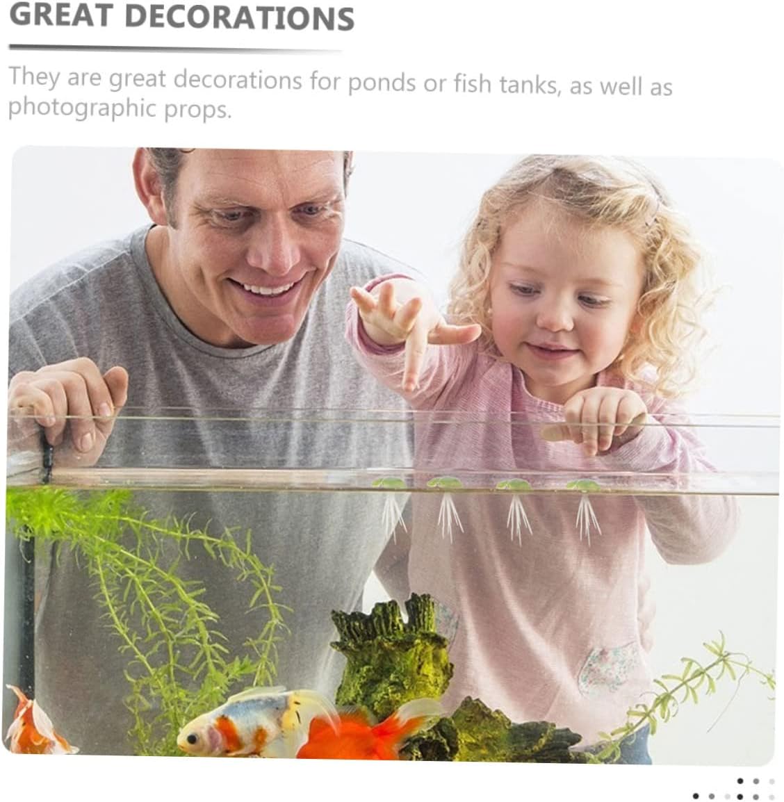 18 Uds. Artificiales de acuario de lenteja de patito, accesorios de decoración de pecera de cristal, mini plantas, lirio, almohadillas de adorno,