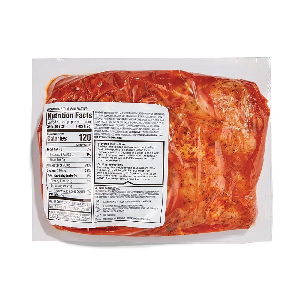 WHOLE FOODS KITCHENS Pollo Asado Muslos de pollo deshuesados y sin piel
