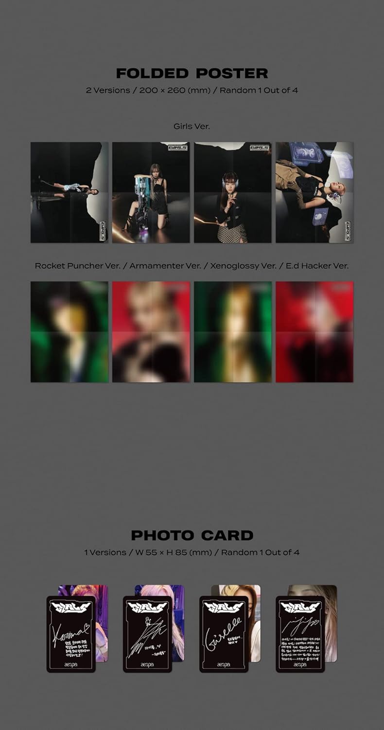 aespa – 2 mini álbum para niñas DIGIPACK ver. CD (D ver.)