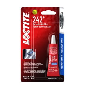 Tubo fijador de roscas Loctite 242 de resistencia media, color azul, Azul Tubo fijador de roscas Loctite 242 de resistencia media, color azul, Azul