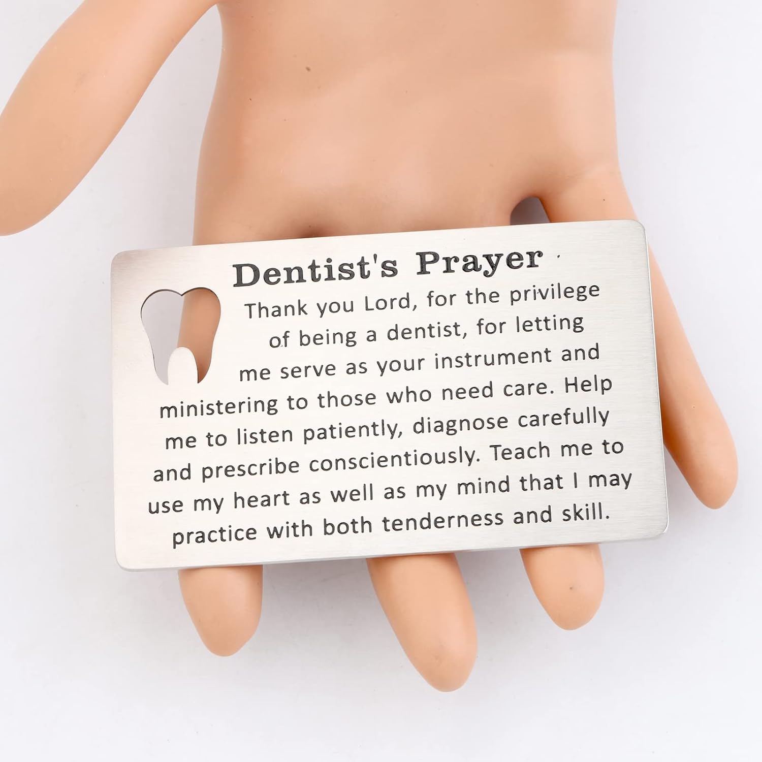 Gzrlyf Tarjeta de regalo para dentista, tarjeta de oración del dentista, regalos dentales para dentista, asistente dental, regalos de graduación,
