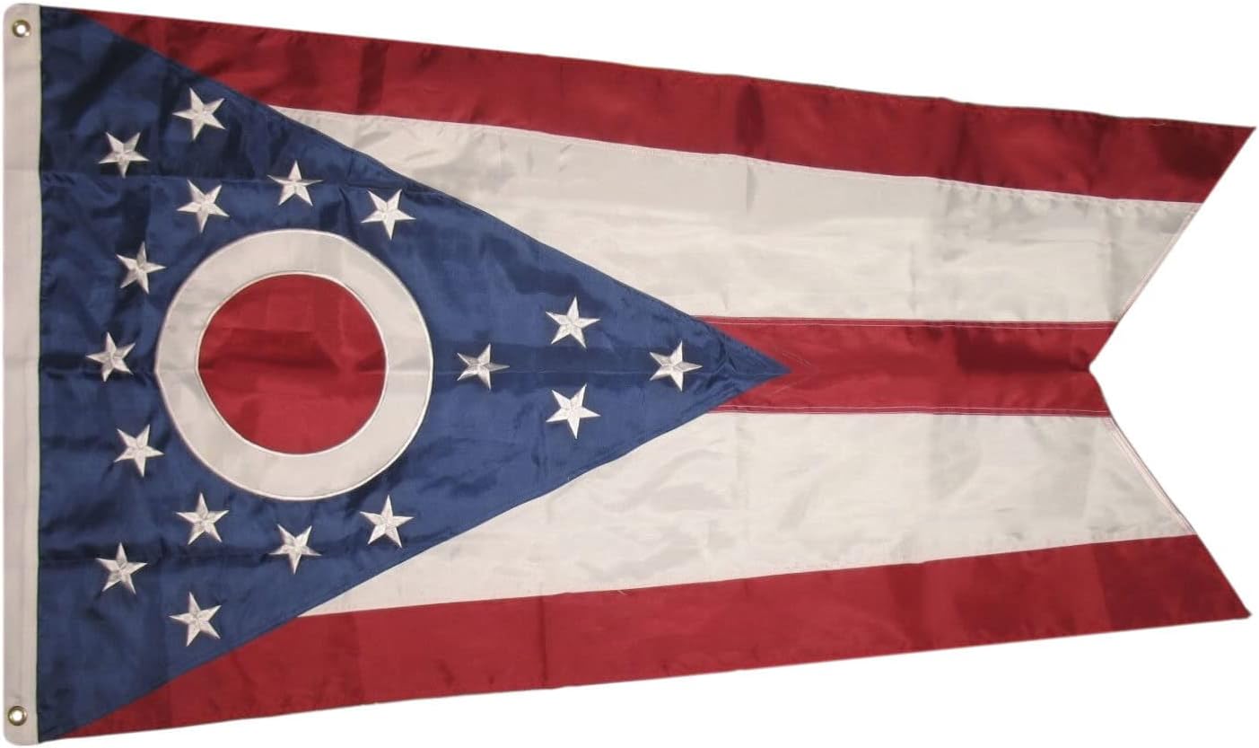 Premium 5×8 Embroidered Sewn State of 600D Nylon Flag 5’x8′