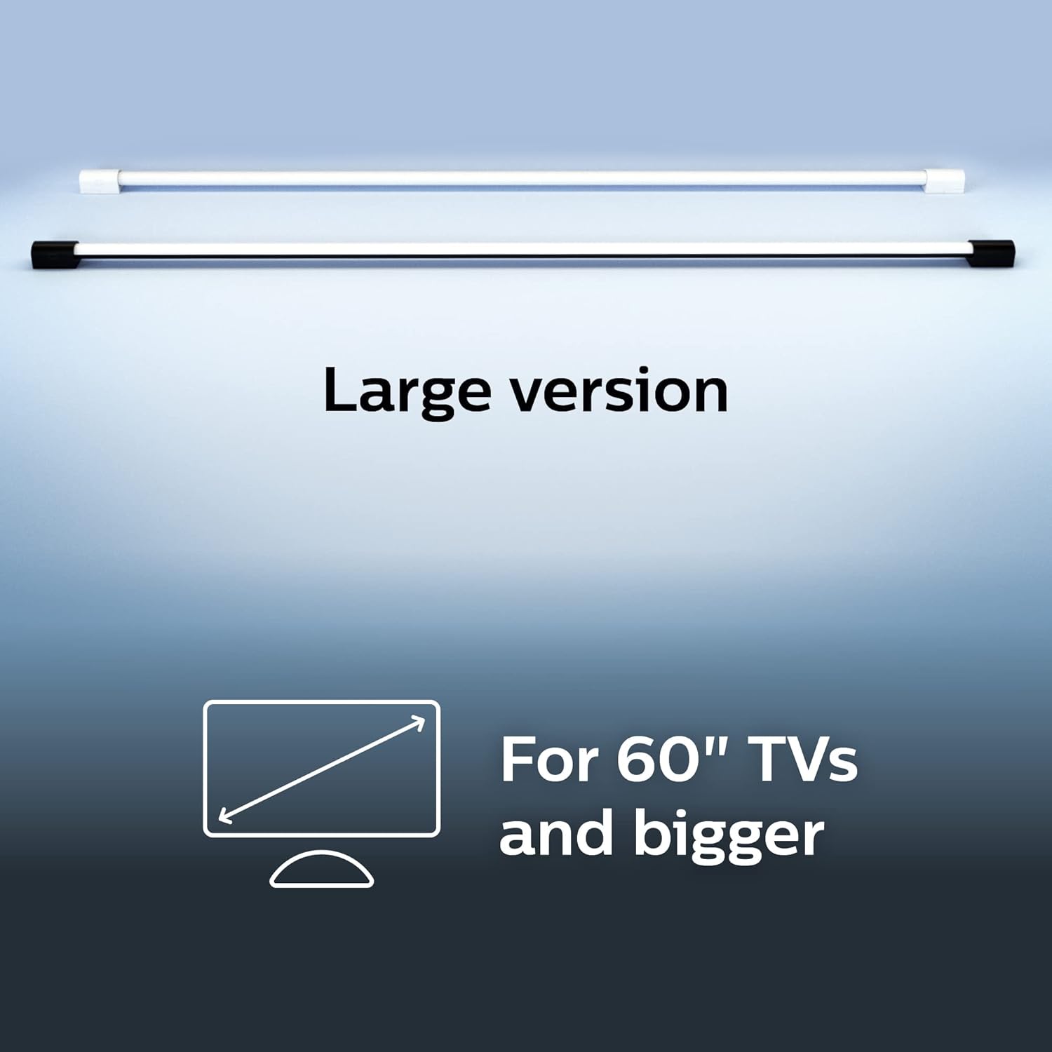 Philips Hue Tubo de luz inteligente grande, blanco, luz LED que cambia de color blanco y de color, 1 paquete, sincronización con TV, música y