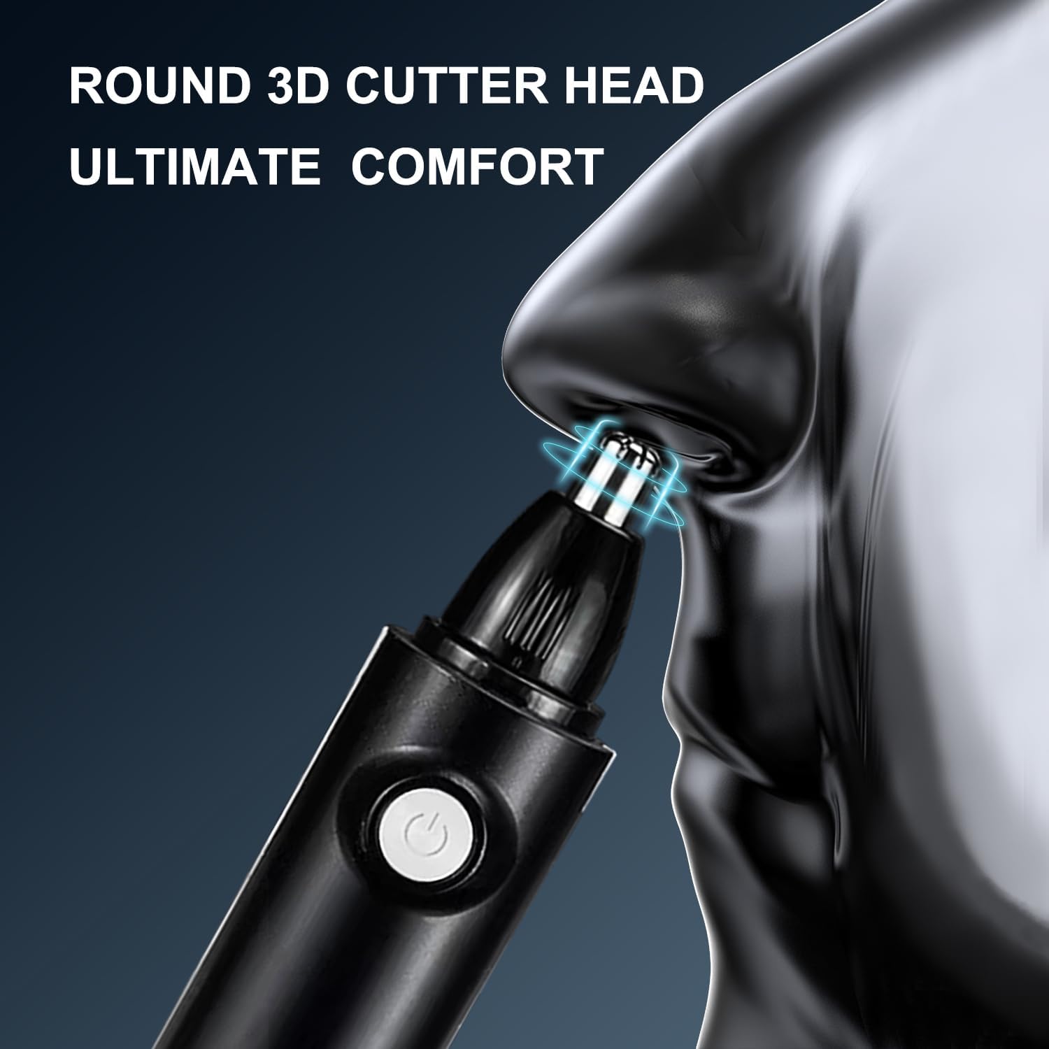 Recortadora de vello de nariz para hombres, recortadora profesional sin dolor de cejas, facial y nariz para hombres y mujeres, IPX7 impermeable,