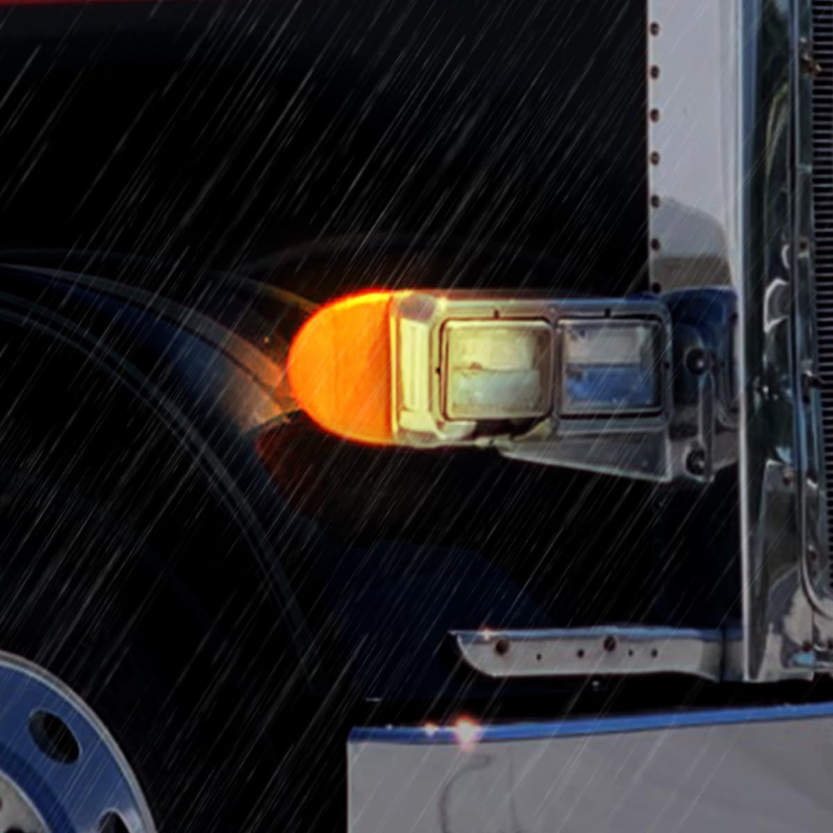 Señal de giro para Peterbilt, 31 luces LED triangulares ámbar Peterbilt con 3 cables de repuesto para Peterbilt 379 359 357 365 378 ámbar Ledlente