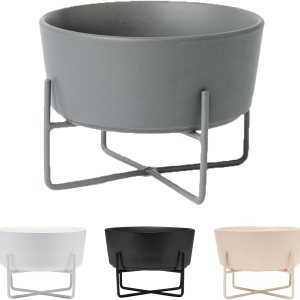 Waggo Simple – Soporte sólido para cuenco y cuenco para perros, soporte individual de hierro con comedero de cerámica individual o cuenco de agua, Waggo Simple – Soporte sólido para cuenco y cuenco para perros, soporte individual de hierro con comedero de cerámica individual o cuenco de agua,