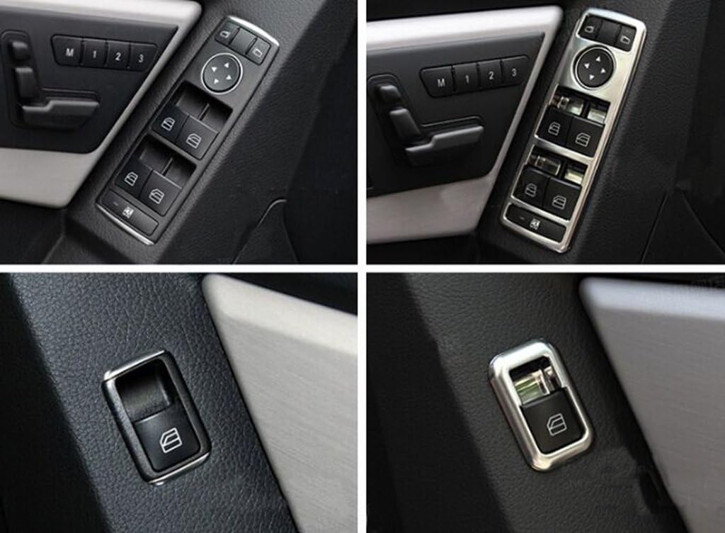 EpparChrome ABS Window Control Covers for Mercedes Benz GLK X204 GLK200 GLK250 GLK280 GLK300 GLK350 2008-2015
