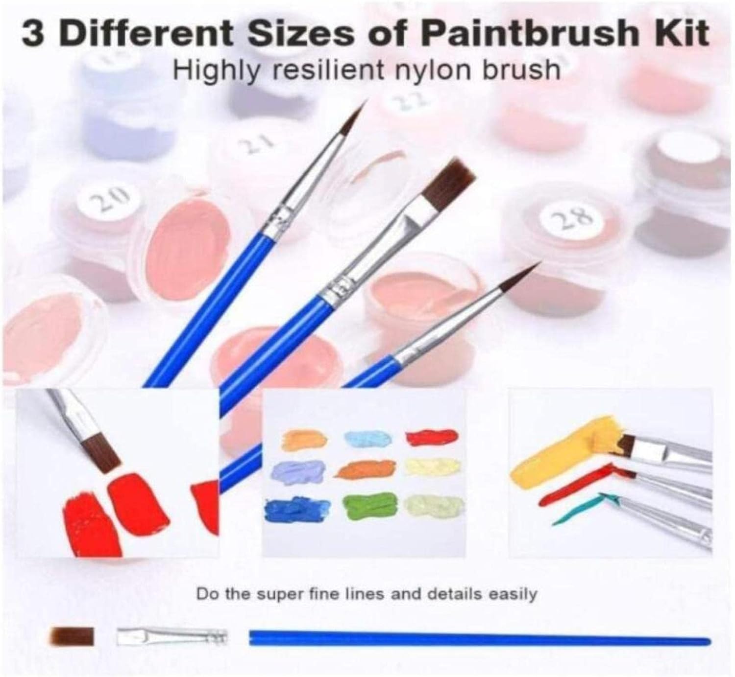 ZMHZMY Kit de pintura al óleo por números para adultos principiantes, pintura en lienzo por números, pintura al óleo acrílica, manualidades para