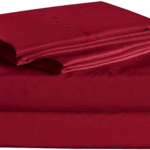 Empire Home Greek Collection – Juego de sábanas de microfibra cepillada 1800, juego hipoalergénico de 4 piezas (borgoña, tamaño individual) Empire Home Greek Collection – Juego de sábanas de microfibra cepillada 1800, juego hipoalergénico de 4 piezas (borgoña, tamaño individual)