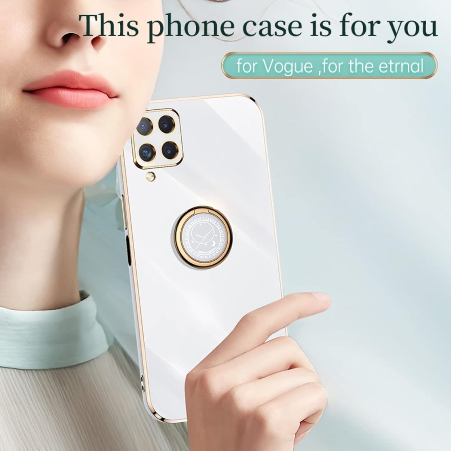 OLOBBIRD Funda de teléfono clásica recta suave y simple para Xiaomi Mi Poco X5 X4 X3 Pro GT NFC, cubierta trasera con soporte de anillo, carcasa