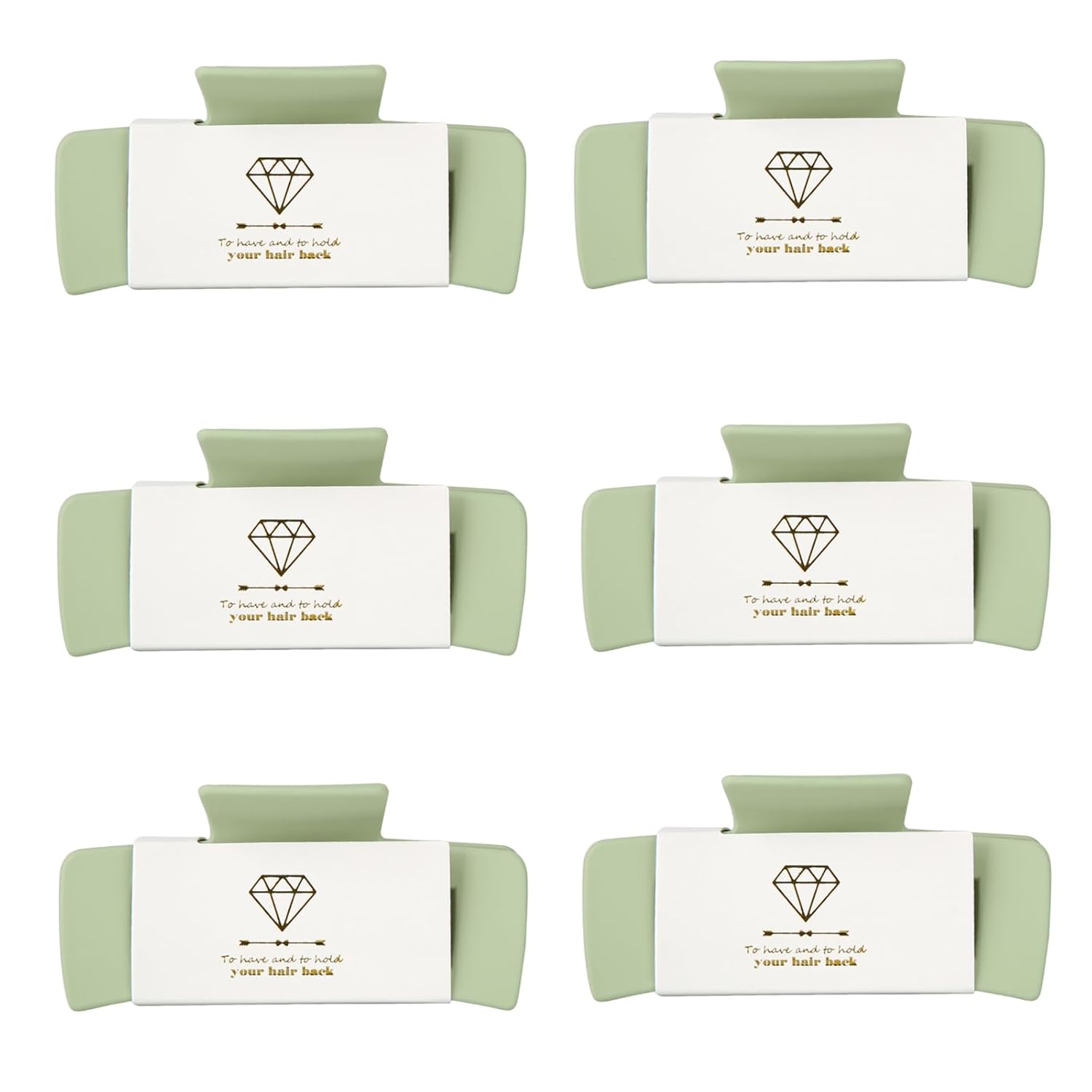 Juego de 6 pinzas para el pelo de dama de honor, para despedida de soltera, 4.1 pulgadas, cuadradas, rectangulares, para despedida de soltera, ideas