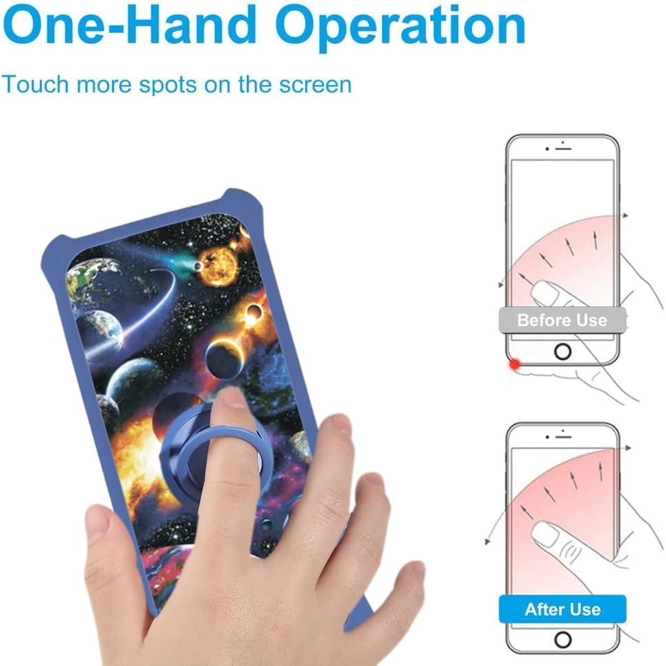 Aroepurt Funda para Huawei P40 PRO compatible con Huawei P40 PRO con protector de pantalla de vidrio templado, PC + TPU 2 en 1, soporte de anillo,