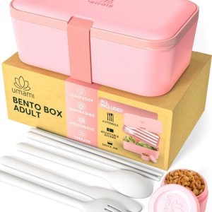 Umami Pequeña caja Bento para adultos que es fácil de limpiar y 100% a prueba de fugas, apta para microondas y lavavajillas, ideal para almuerzos Umami Pequeña caja Bento para adultos que es fácil de limpiar y 100% a prueba de fugas, apta para microondas y lavavajillas, ideal para almuerzos