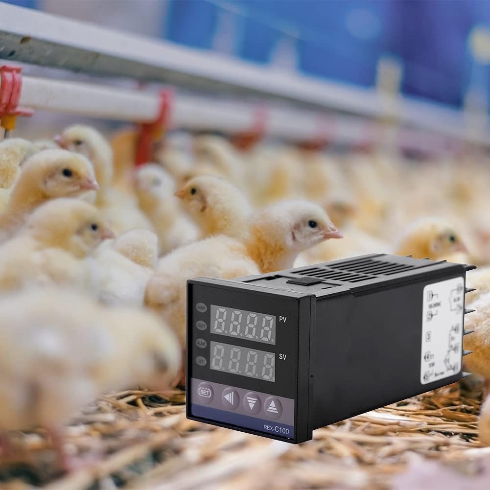 Termóstato de Digitaces, 32.0 F2,372.0 F alarma LED PID controlador de temperatura equipos AC110V-240V para la industria química de la energía