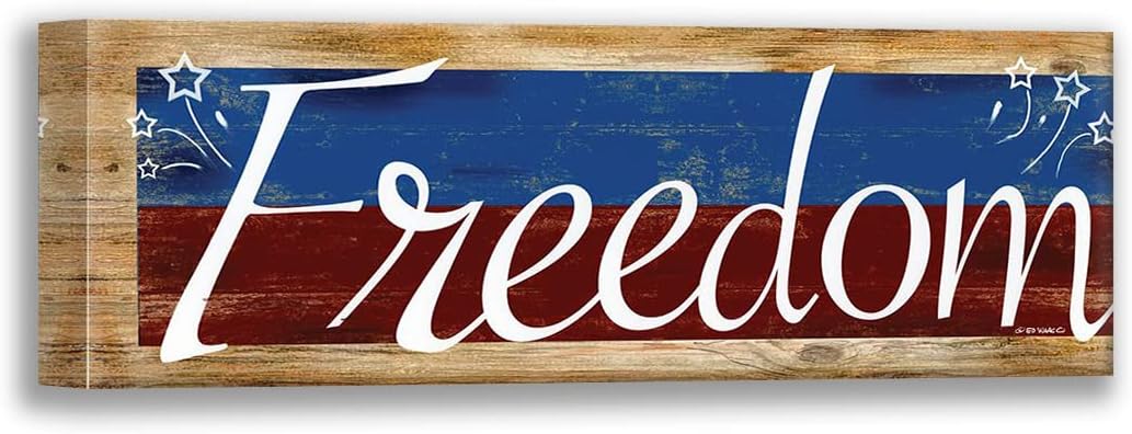 ArtDirect Freedom 18×9 Gallery Wrapped Canvas Museum Art by Wargo, Ed