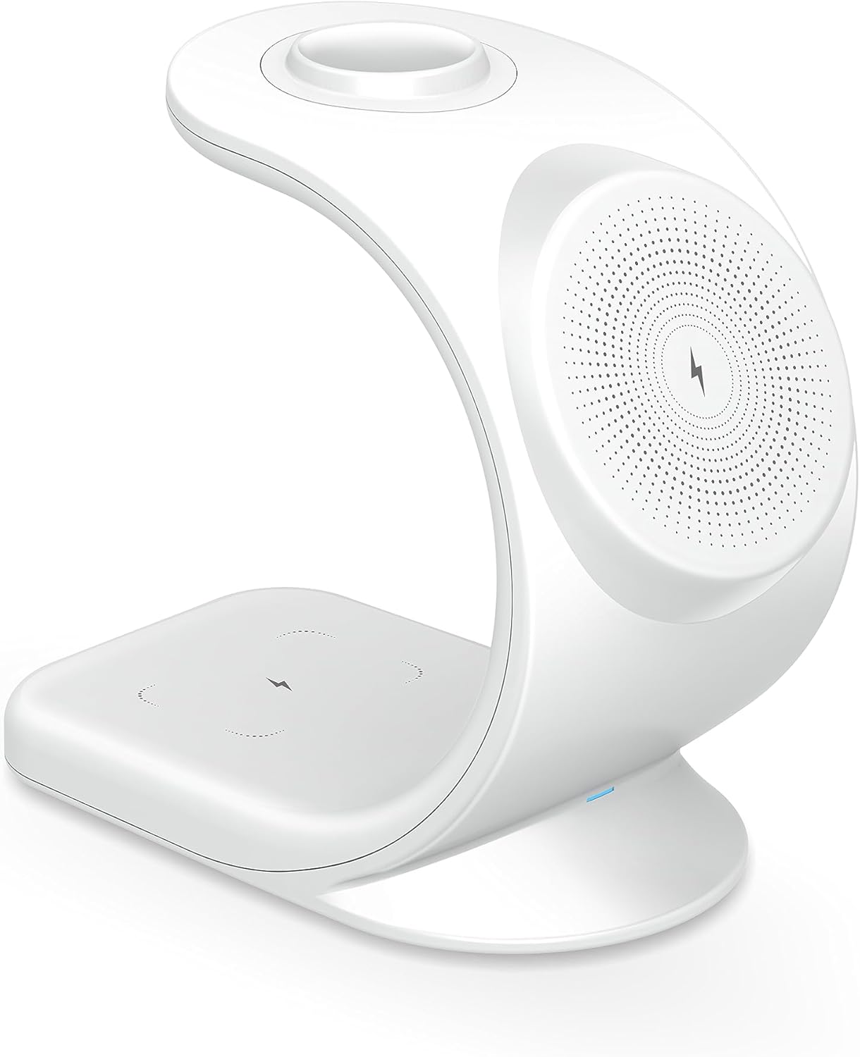 MMOBIEL Estación de carga inalámbrica compatible con iPhone, Apple Watch y AirPods, soporte de cargador inalámbrico 3 en 1 de 15 W, base de carga