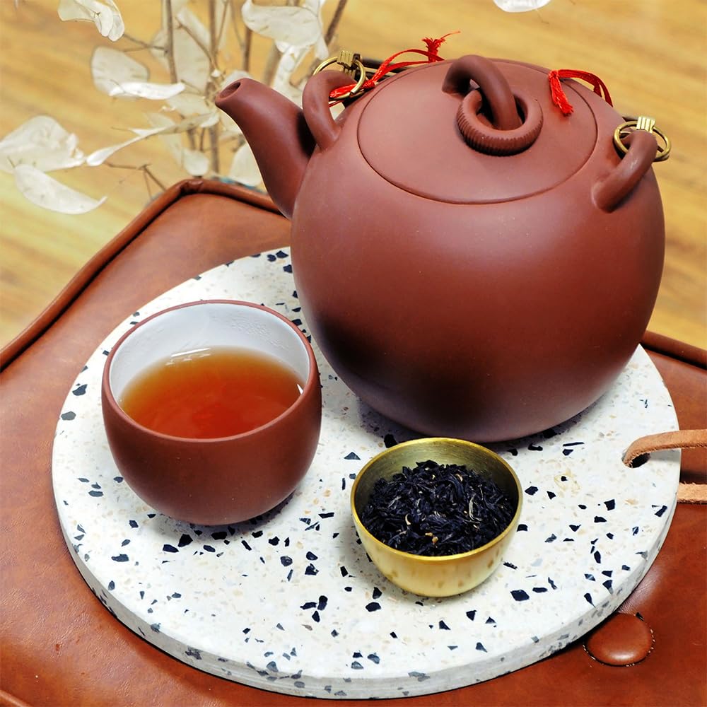 Palais des Thés – Té negro orgánico de desintoxicación india para digestión con cúrcuma, albahaca sagrada y limón – Lata de regalo de metal de hoja