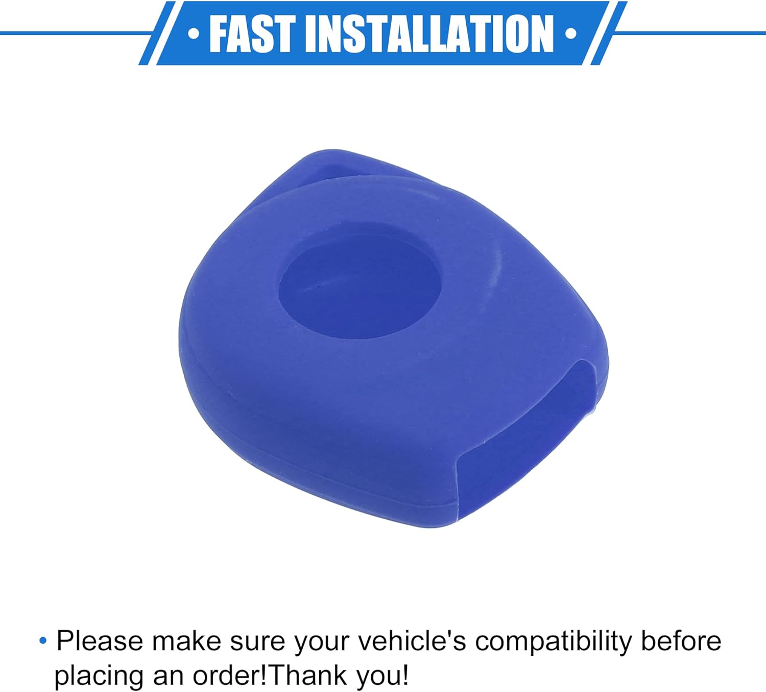 2 fundas para llavero compatibles con Suzuki 2 botones, silicona duradera, color azul oscuro, funda protectora para llave remota