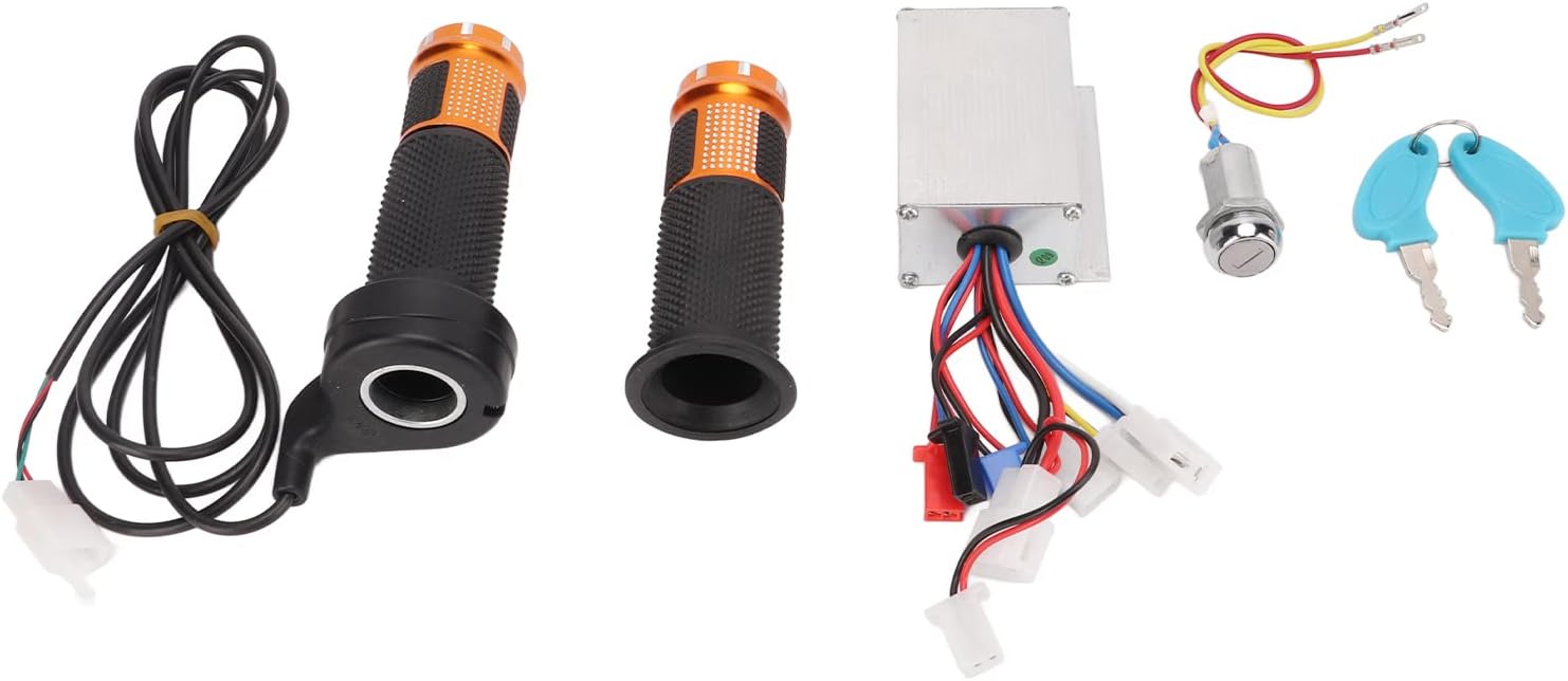 Controlador de velocidad del manillar giratorio del acelerador, 24 V 250 W, controlador de velocidad de motor cepillado, agarre del acelerador, kit