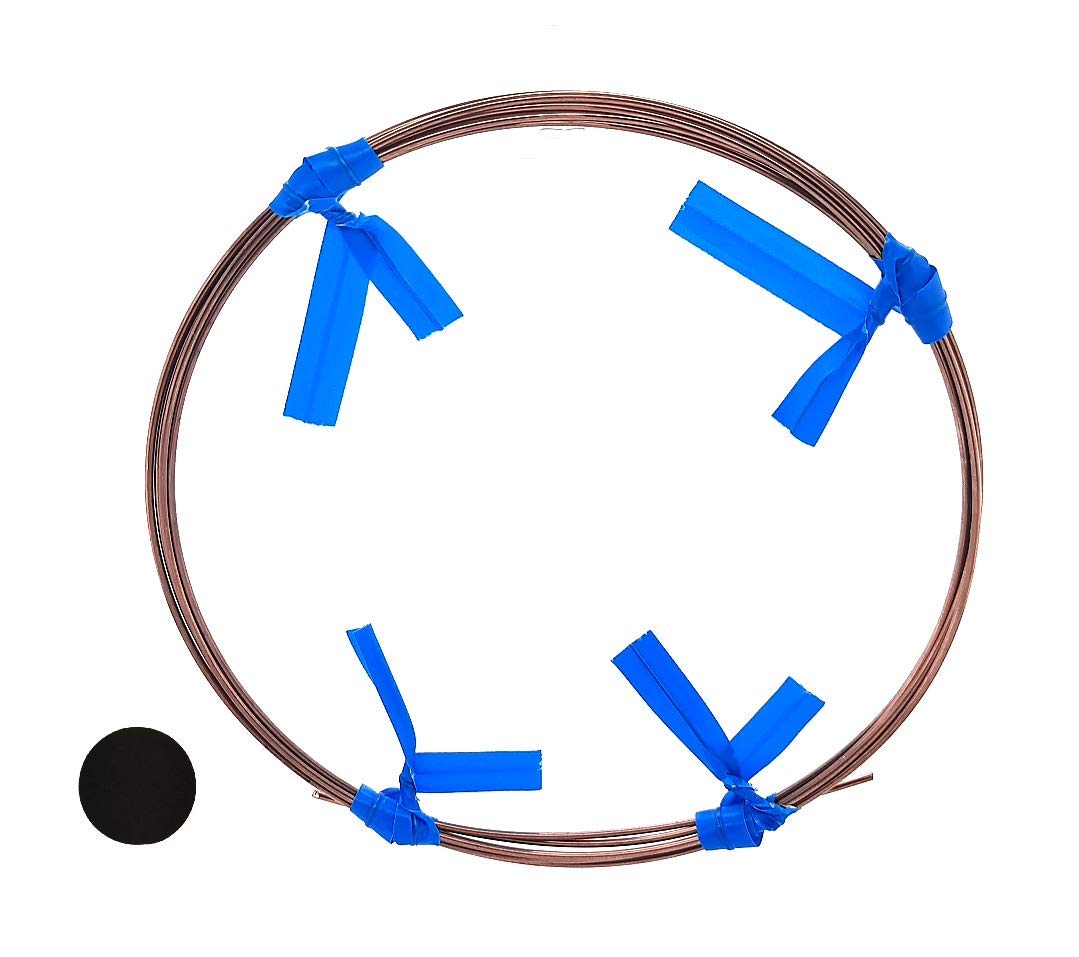 Soldadura de alambre de cobre de 5 pies de alto, autofluxante, calibre 18, sin cadmio, fabricada en Estados Unidos por CRAFT WIRE