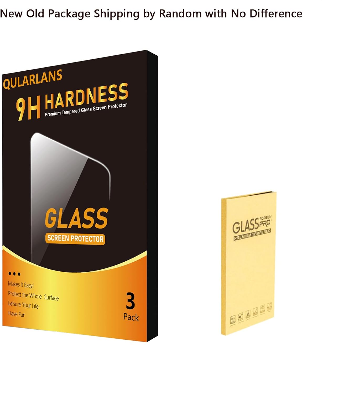 Qularlans Paquete de 3 protectores de pantalla para iPhone 11XR de 6.1 pulgadas, dureza 9H, resistente a los golpes, vidrio templado HD Ultra Clear