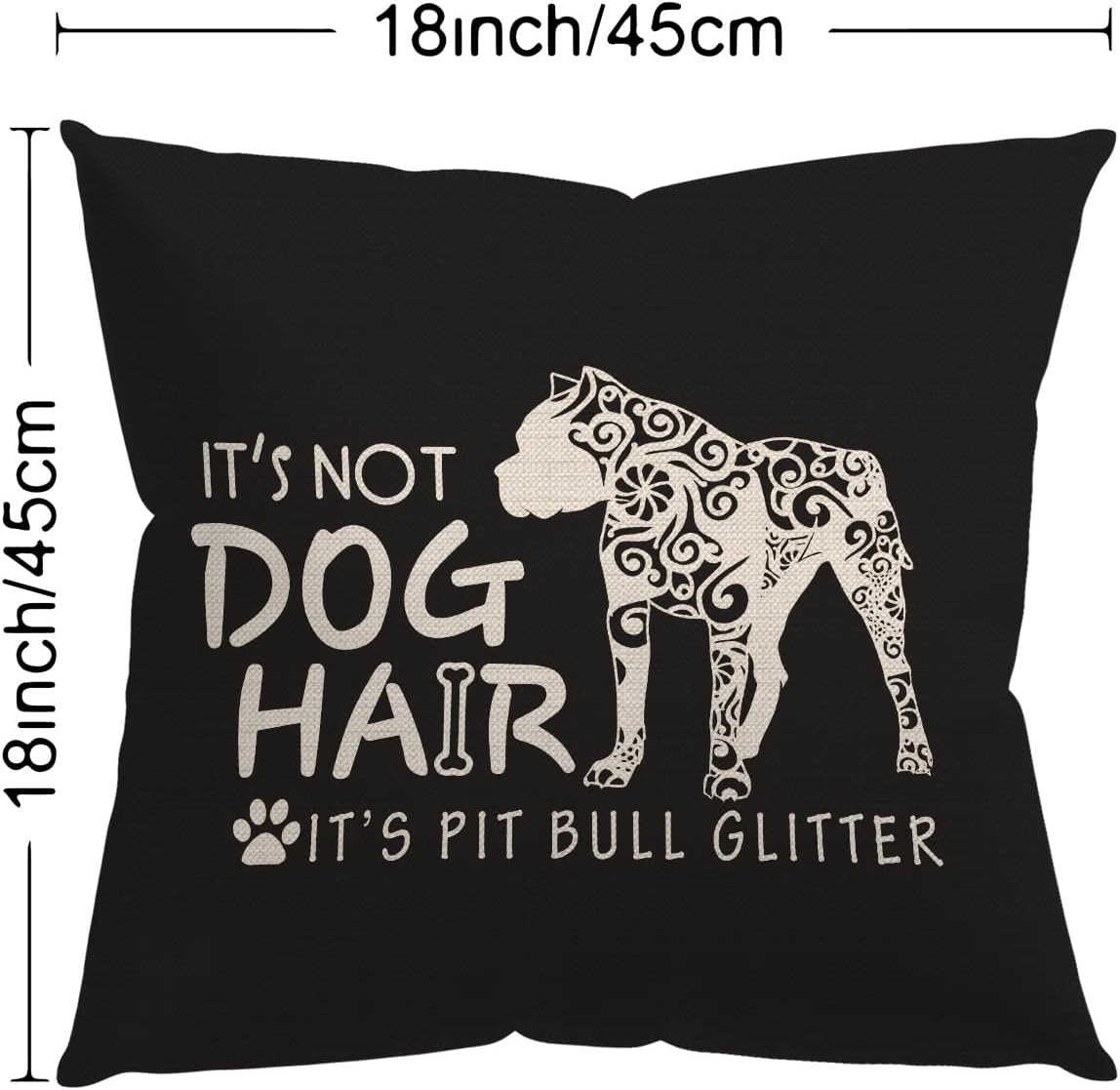 Fundas de almohada Pit Bull  Regalos para mamá Pit Bull para mujeres, fundas de almohada de franela de 18 x 18 pulgadas, regalos de Pit Bull para