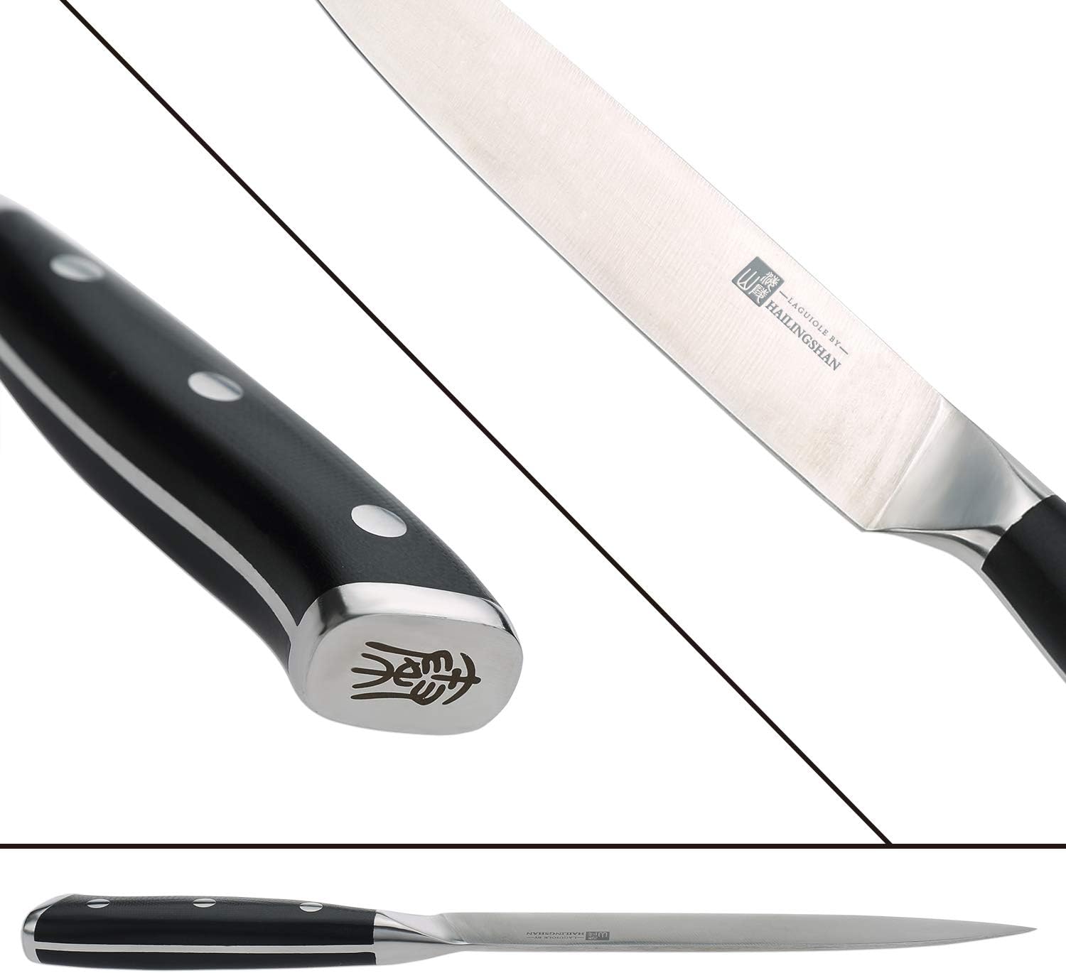 Qin Dynasty Series Cuchillo universal Pro Kitchen Knife Cuchillo de chef de 6 pulgadas, cuchillo de chef de acero inoxidable alemán de alto carbono,