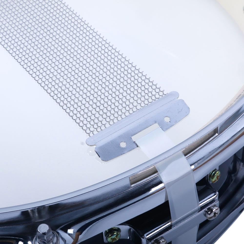 Expert Snare Drum Set Tambor de caja profesional con baquetas juego de correa para llaves – Elegante instrumento de percusión negro