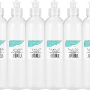 Botella con boquilla, contenedor recargable, plástico, translúcido, botella vacía, tapa abatible, para lociones, champús u otros líquidos, multiusos Botella con boquilla, contenedor recargable, plástico, translúcido, botella vacía, tapa abatible, para lociones, champús u otros líquidos, multiusos