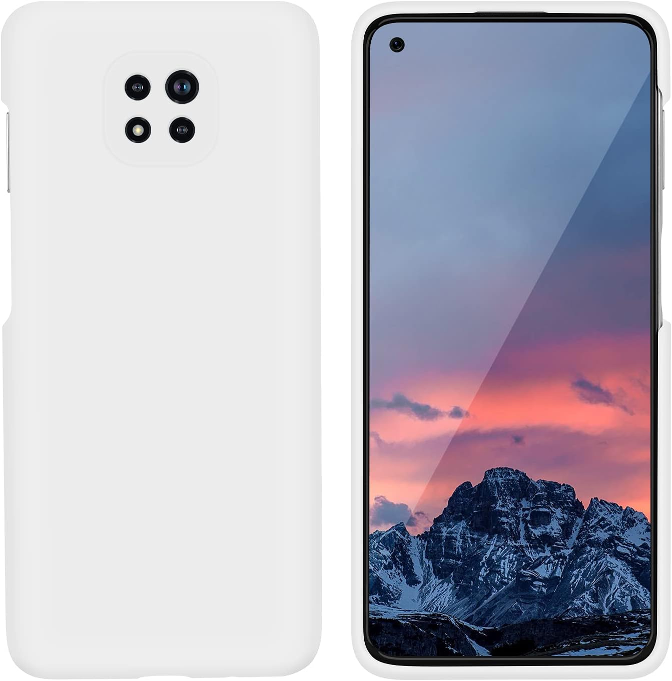 E Segoi Moto G Power 2021 – Funda de goma de gel de silicona líquida a prueba de golpes, cojín de forro de tela de microfibra suave compatible con