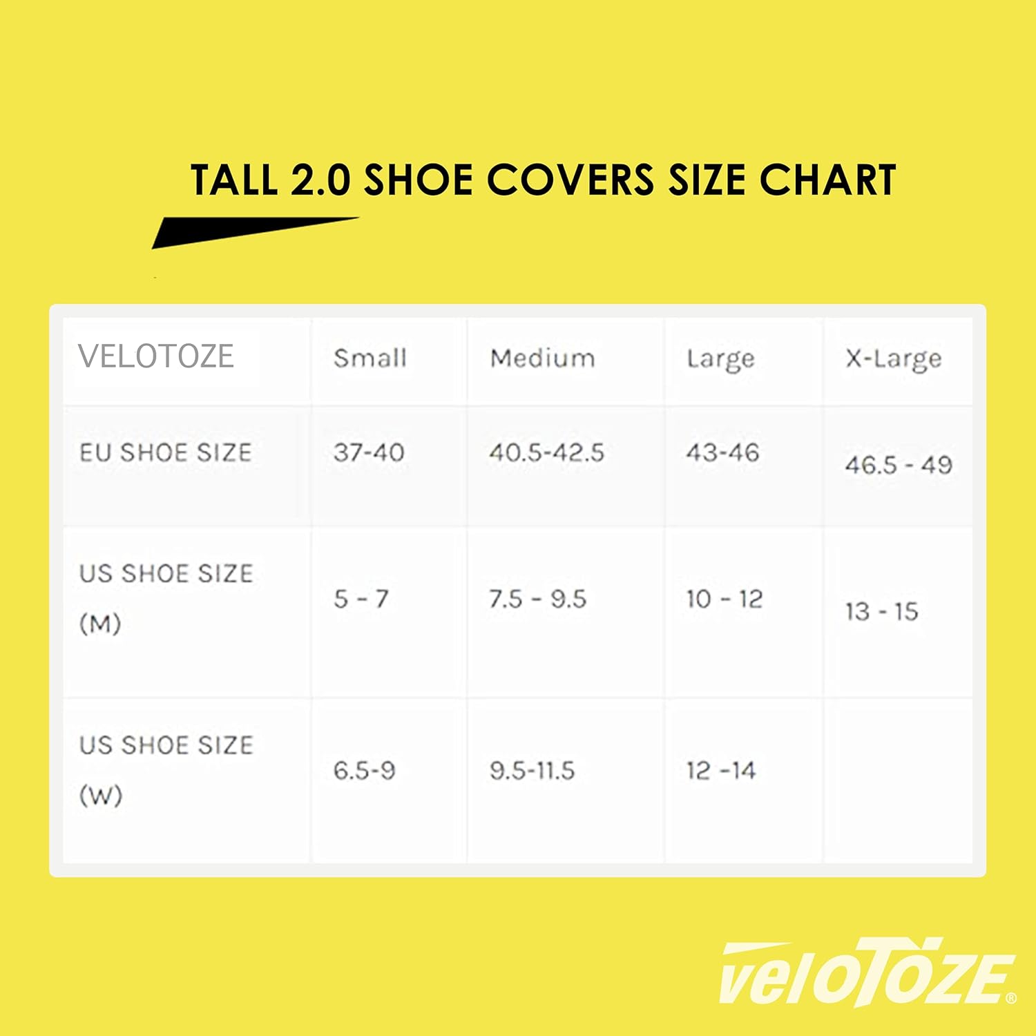 veloToze Cubierta alta para zapatos 2.0  Cubre zapatos de ciclismo de carretera  A prueba de agua, resistente al viento para paseos en bicicleta en