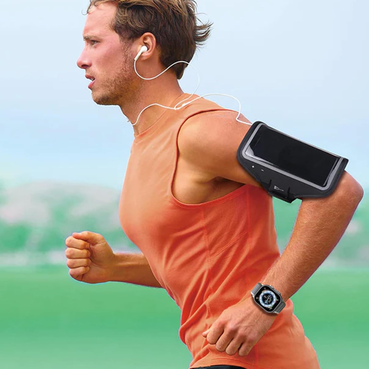 ZXCNZXVE Compatible con Apple Watch Ultra Band de 1.929 in 1.772 in 1.732 in 1.654 in, correa deportiva de nailon para bandas Series 9 8 7 6 5 4 3 2