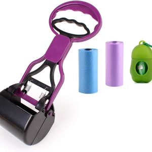 Recogedor de excrementos para perros, recogedor portátil para excrementos de mascotas con bolsa de basura y dispensador de bolsas de excrementos, Recogedor de excrementos para perros, recogedor portátil para excrementos de mascotas con bolsa de basura y dispensador de bolsas de excrementos,