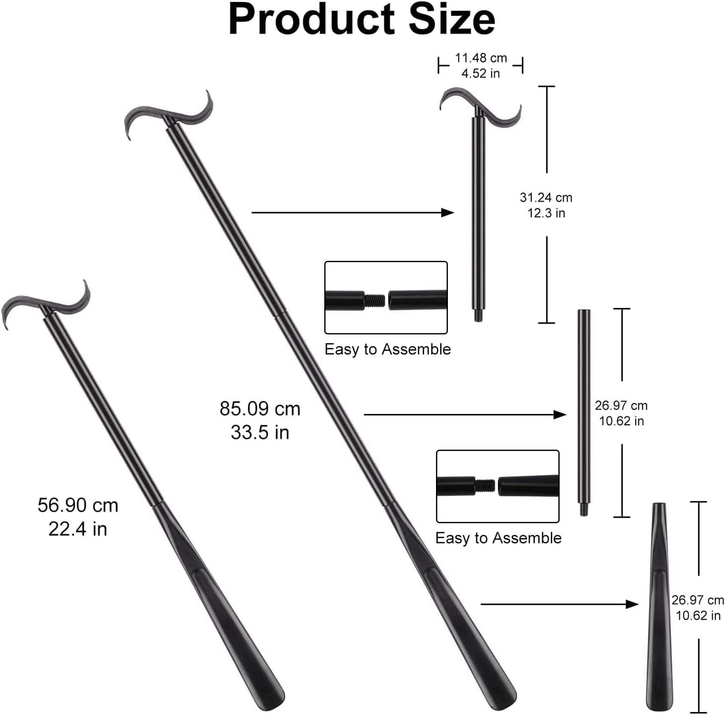 supregear Kit de ayuda de calcetines 4 en 1, kit de ayuda deslizante de calcetines ajustables, kit de ayuda para calcetines, removedor de calcetines