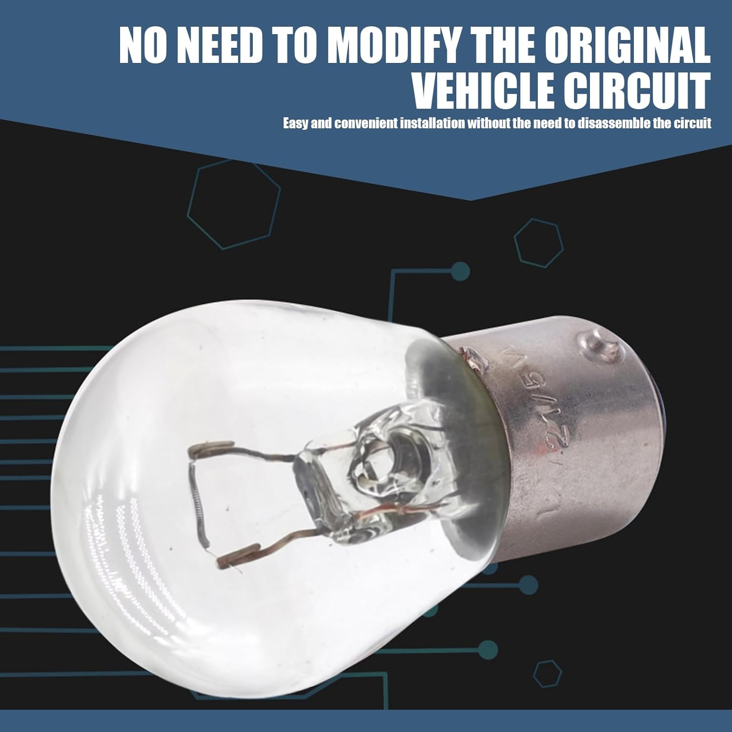 10 luces de freno 1141 para automóvil, 12 V, 21 W, pie plano, luz de señal de giro de una sola luz, repuesto de bombilla de repuesto compacta, mini