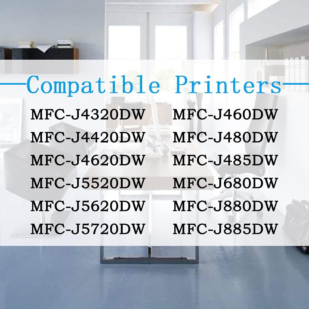 ColorPrint LC203 – Cartucho de tinta de color compatible con Brother LC203 XL LC203XL LC-203XL LC201 para impresora MFC-J480DW MFC-J680DW MFC-J880DW