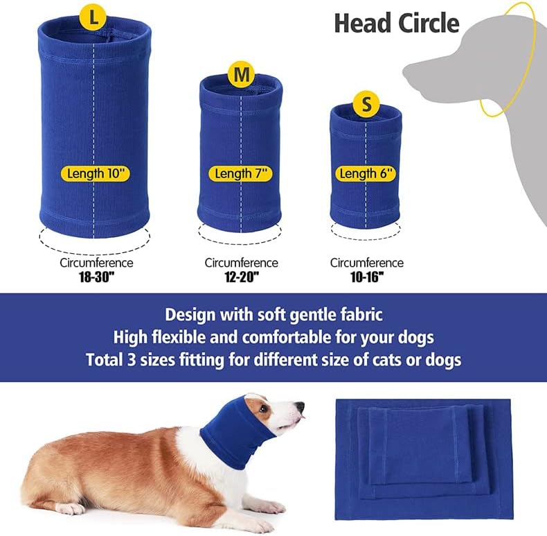 Tapa de agua para perros, cubierta para las orejas de baño, protectores de oídos para perros, protectores de oídos sin envoltura, comodidad para las