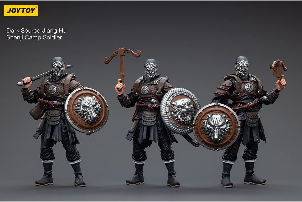 Joytoy 118 – Figura de acción de fuente oscura, Jiang Hu Shenji Camp Soldier Set de 3